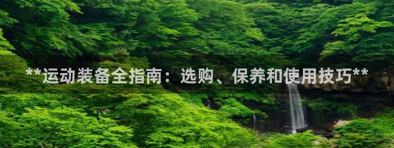 极悦娱乐：**运动装备全指南：选购、保养和使用技巧*