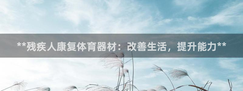 极悦平台官网登录入口网址是多少：**残疾人康复体育器