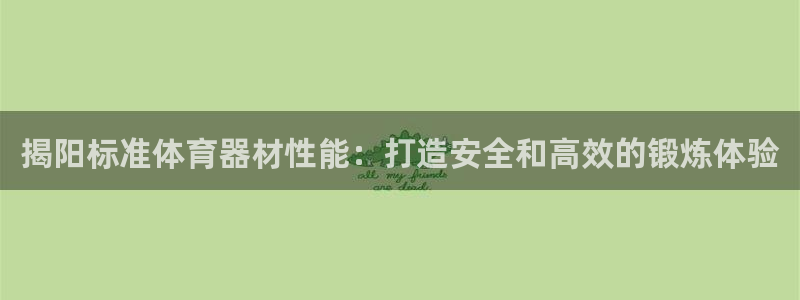 极悦官方网站app下载安装：揭阳标准体育器材性能：打