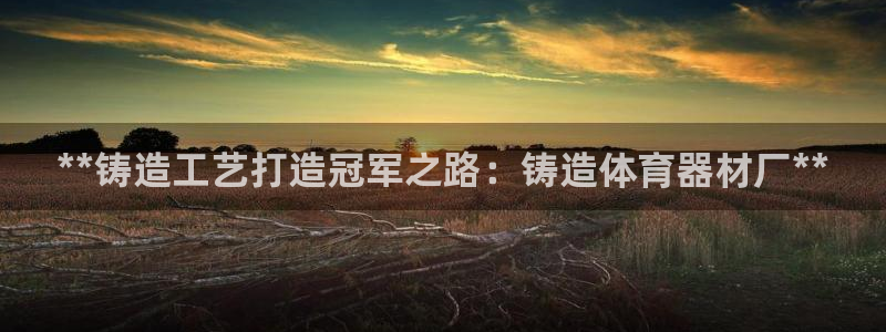 极悦平台app安全吗：**铸造工艺打造冠军之路：铸造