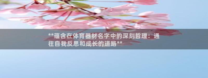 极悦平台官方网站首页登录：**蕴含在体育器材名字中的