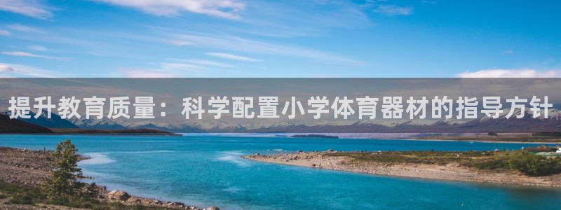 极悦平台是干嘛的啊：提升教育质量：科学配置小学体育器材的指导